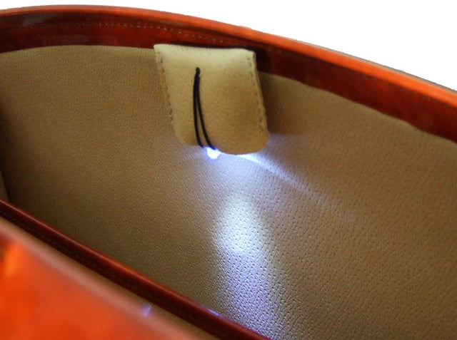 Pratesi Brunelleschi Porte-documents en cuir véritable - Brunelleschi Cherry