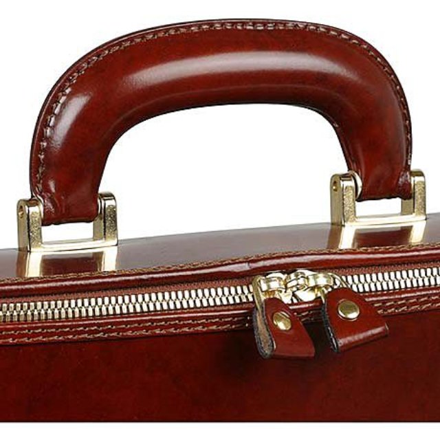 Pratesi Raffaello Laptop Bag 17 in genuine leather - Brunelleschi Sky-Blue