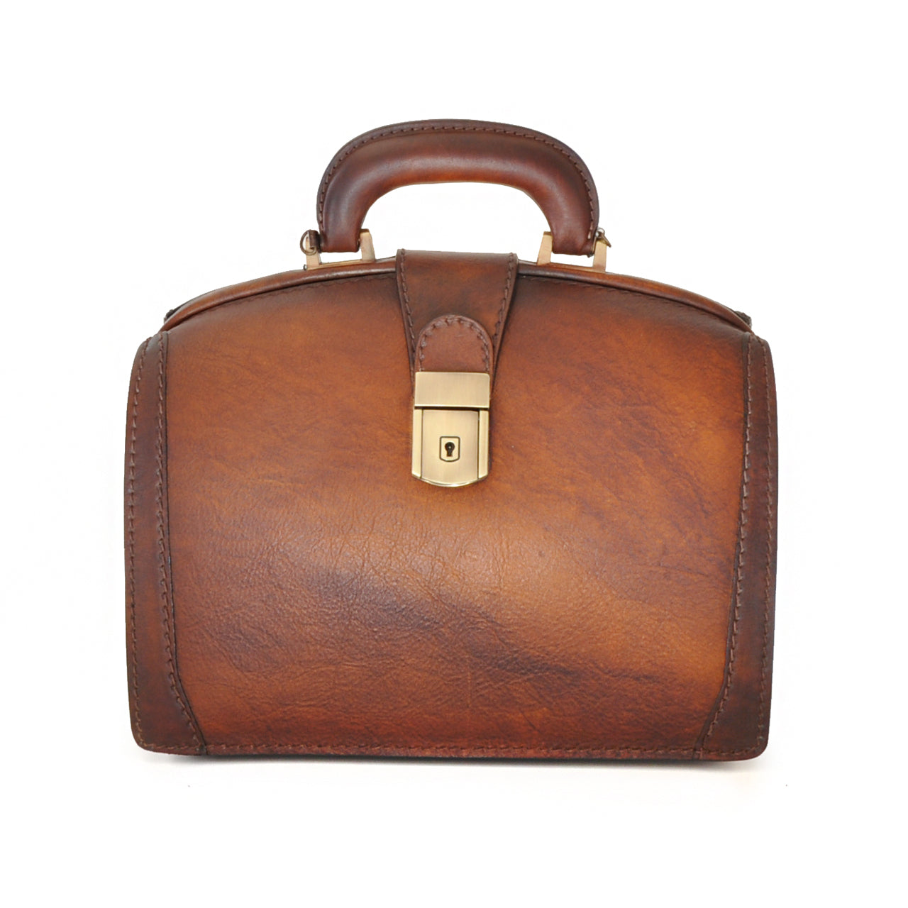 Pratesi ハンドバッグ Miss Brunelleschi イタリアンベジタブルタンニンレザー製 - ブラウン