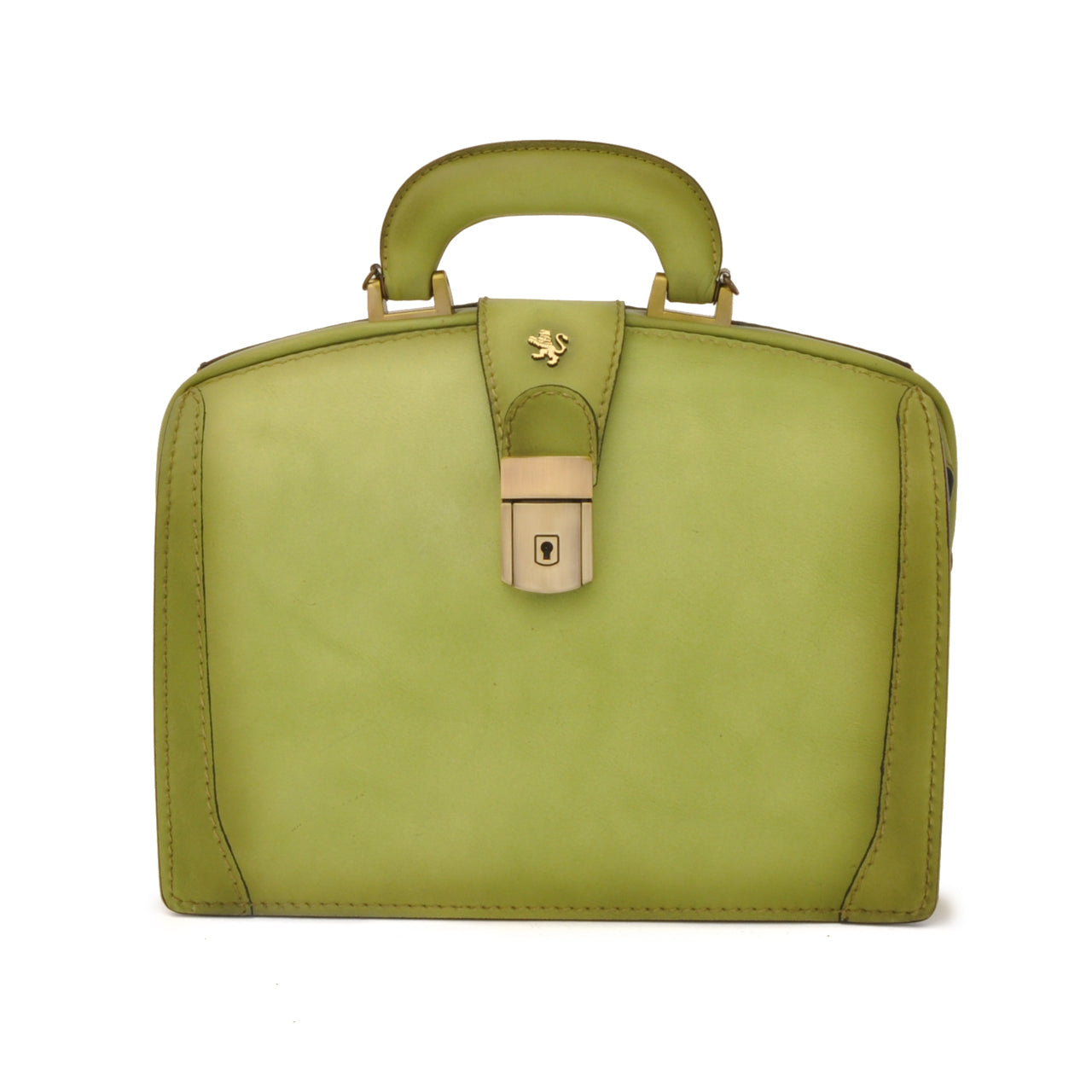Sac à main Pratesi Miss Brunelleschi en cuir italien tanné végétal - Vert
