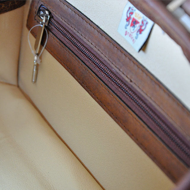 Pratesi Handbag Lady Brunelleschi in Vegetable Tanned Italian Leather - Sky Blue