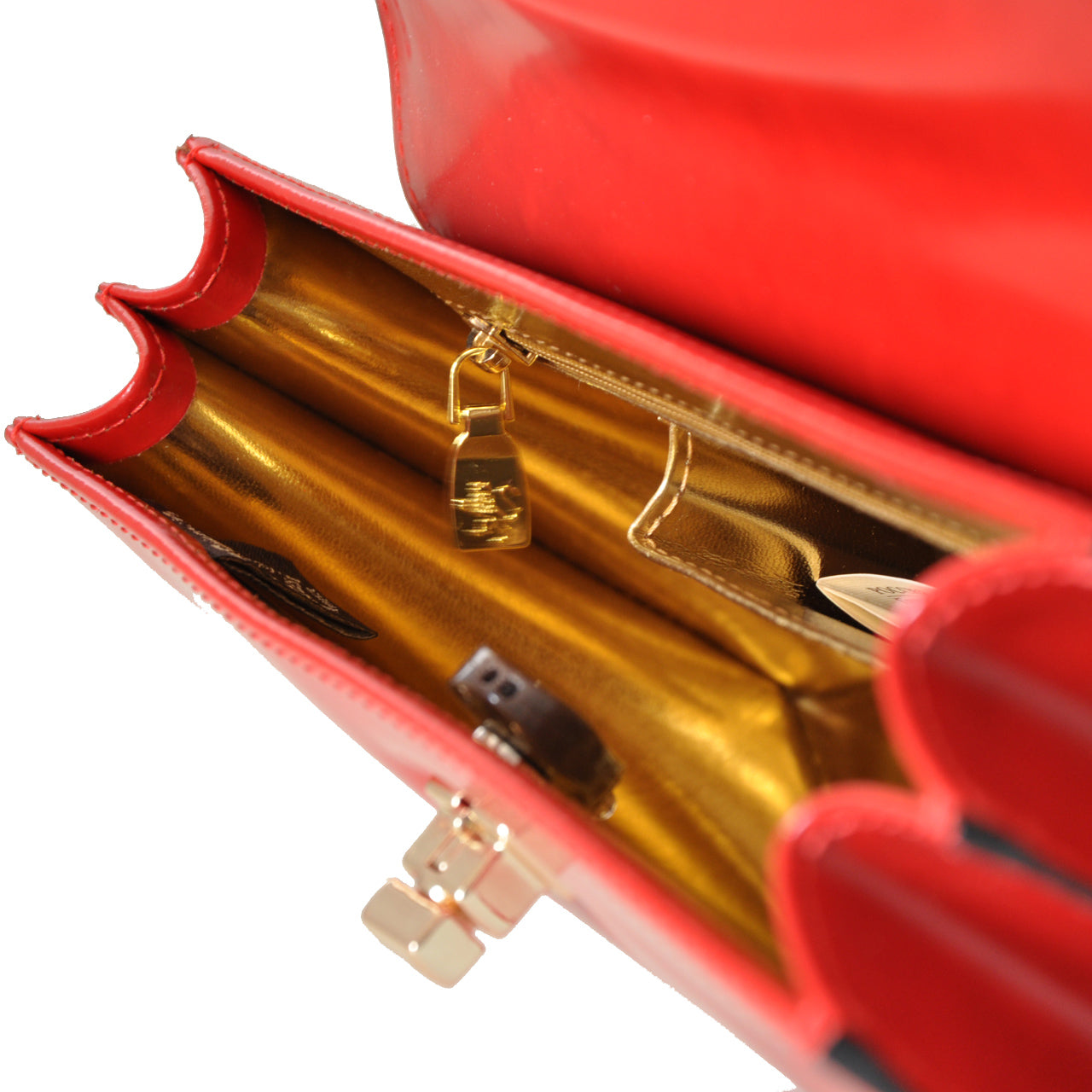 Bolsa Pratesi Lucignano R280/26 em couro genuíno - Brunelleschi Electric Blue