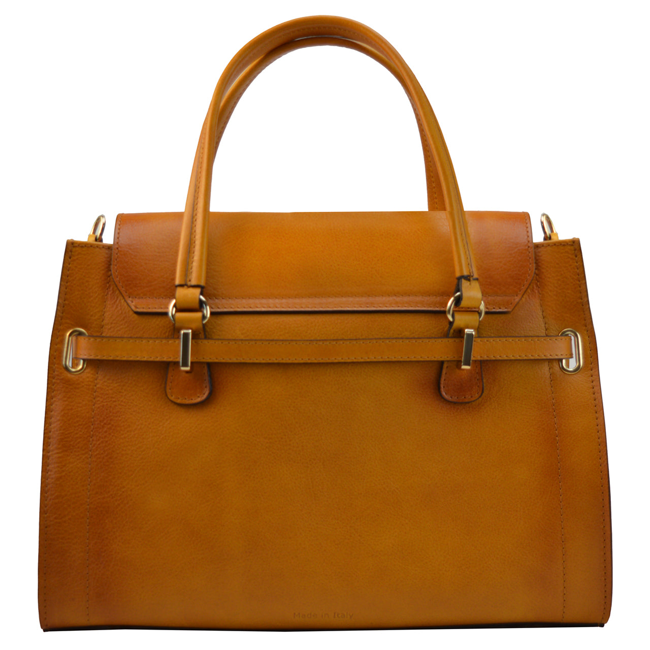 Pratesi Handbag Baratti in Vegetable Dyed Italian Leather - Cognac - SALE!