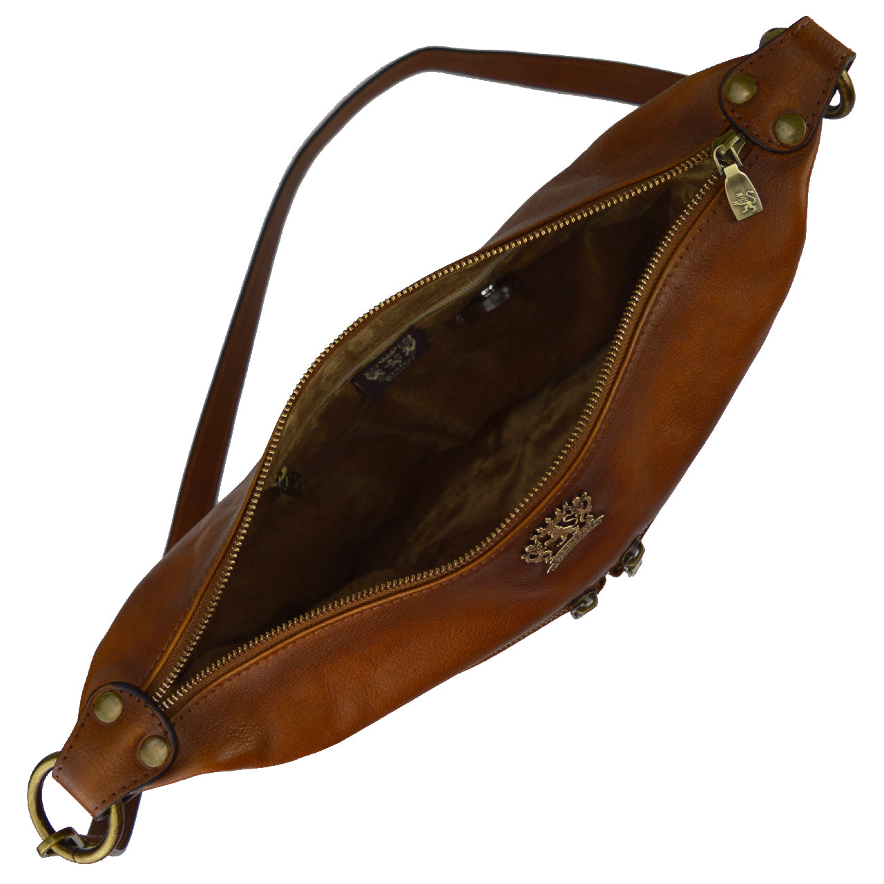 Pratesi Pagiano Crossbody Bag B137 in genuine leather - Chianti