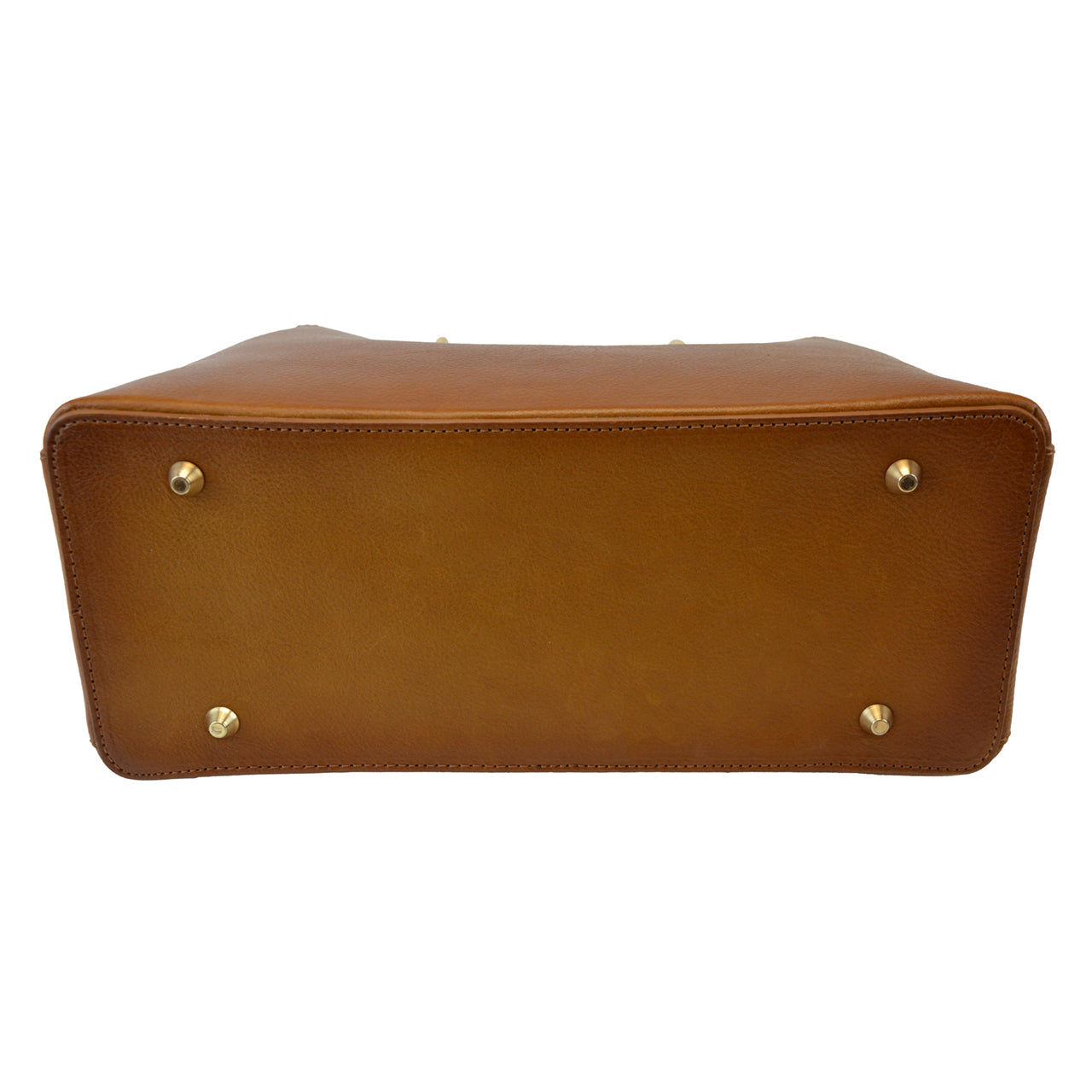 Bolsa Pratesi Caselli em couro italiano tingido com corantes vegetais - Marrom