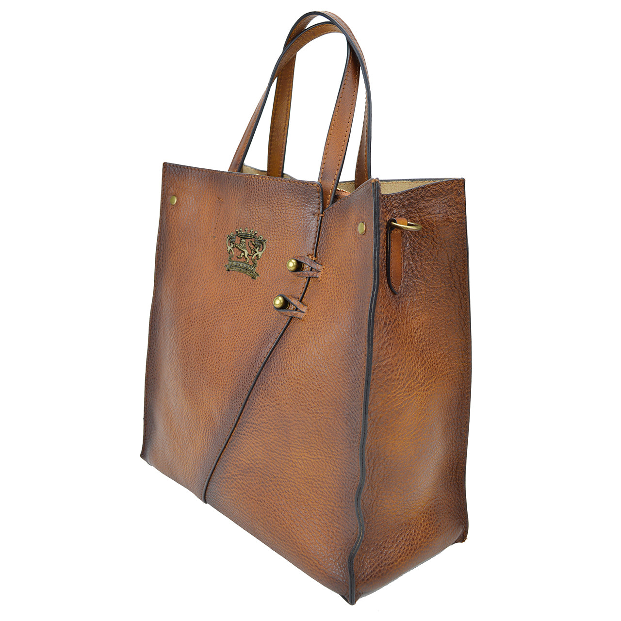 Pratesi Paterno B488 Lady Bag in genuine leather - Cognac