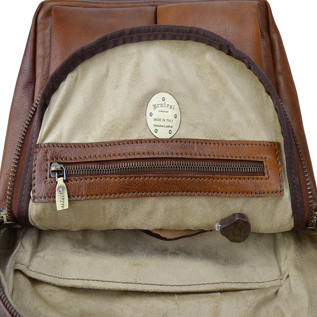 Mochila Pratesi Montelupo B521 en cuero de vaca - Bruce Coffee