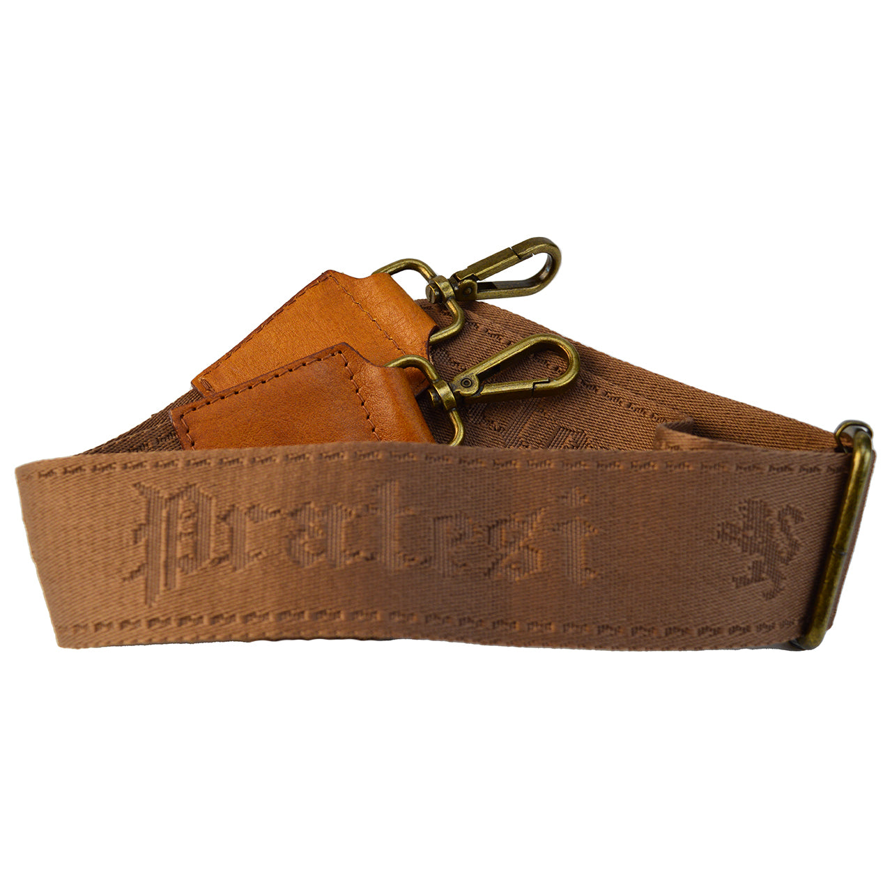 Pratesi Shoulder strap in ribbon B777 - Brown