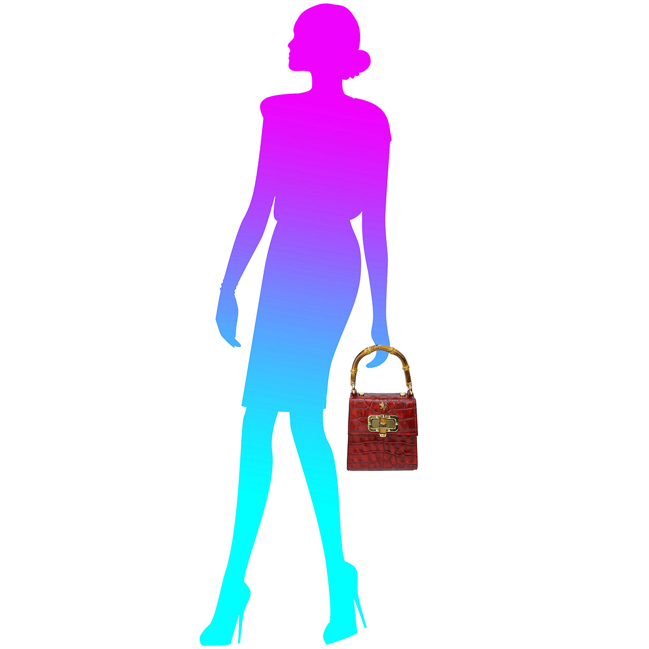 Pratesi Castalia K298/22 牛革 レディバッグ - キングチェリー