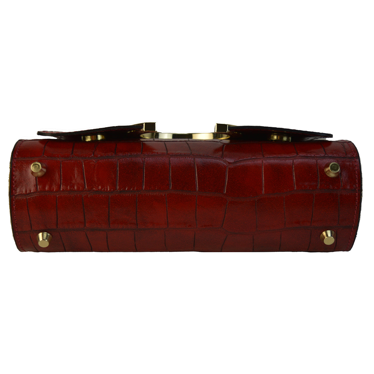 Pratesi Portovenere Bag in genuine Croco-Embossed Leather - Electric Blue