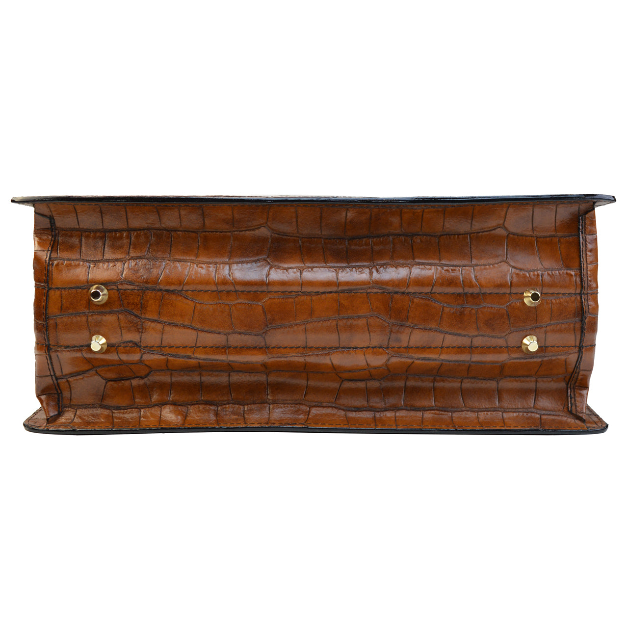 Pratesi Lorenzo il Magnifico King Pilot Case en cuir véritable - King Cognac