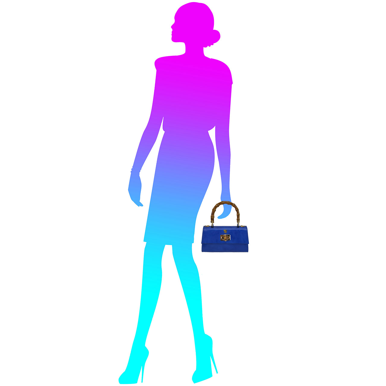 Pratesi Castalia R298/20 Lady Bag in genuine leather - Brunelleschi Orange