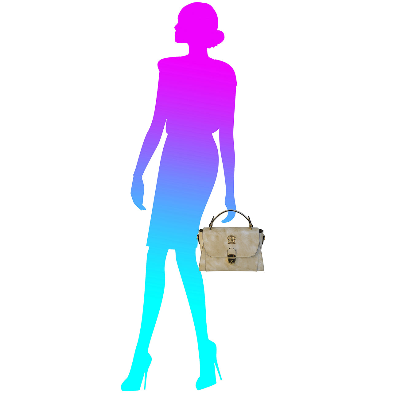 Pratesi Caiano lady bag - Brunelleschi Coffee