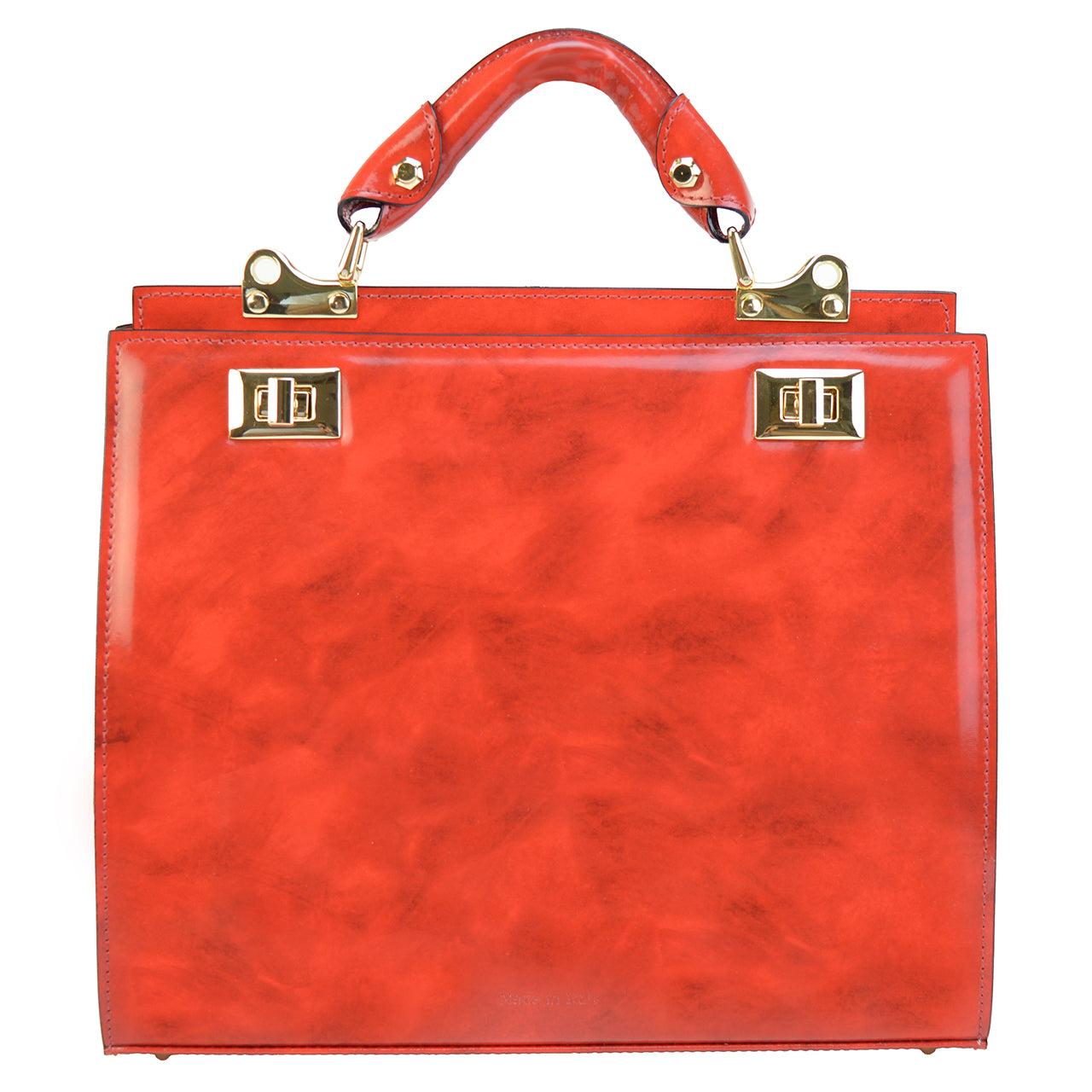 Pratesi Anna Maria Luisa de' Medici Bolsa Big Lady em couro genuíno - Brunelleschi Marrom