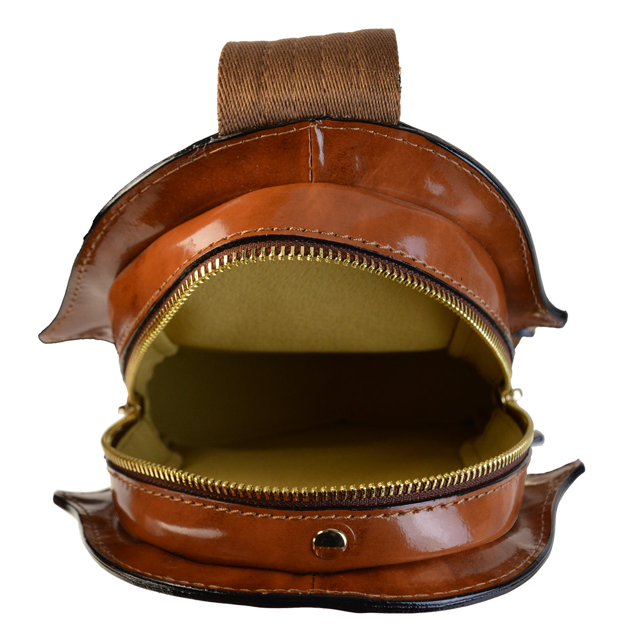 Pratesi Violino Backpack in genuine leather R210 - Brunelleschi Brown