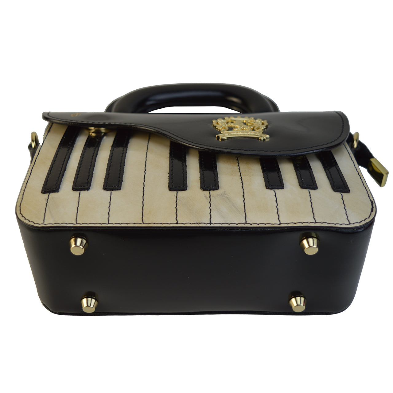 Pratesi Pianola R534 Cross Body Bag in genuine leather - Brunelleschi White