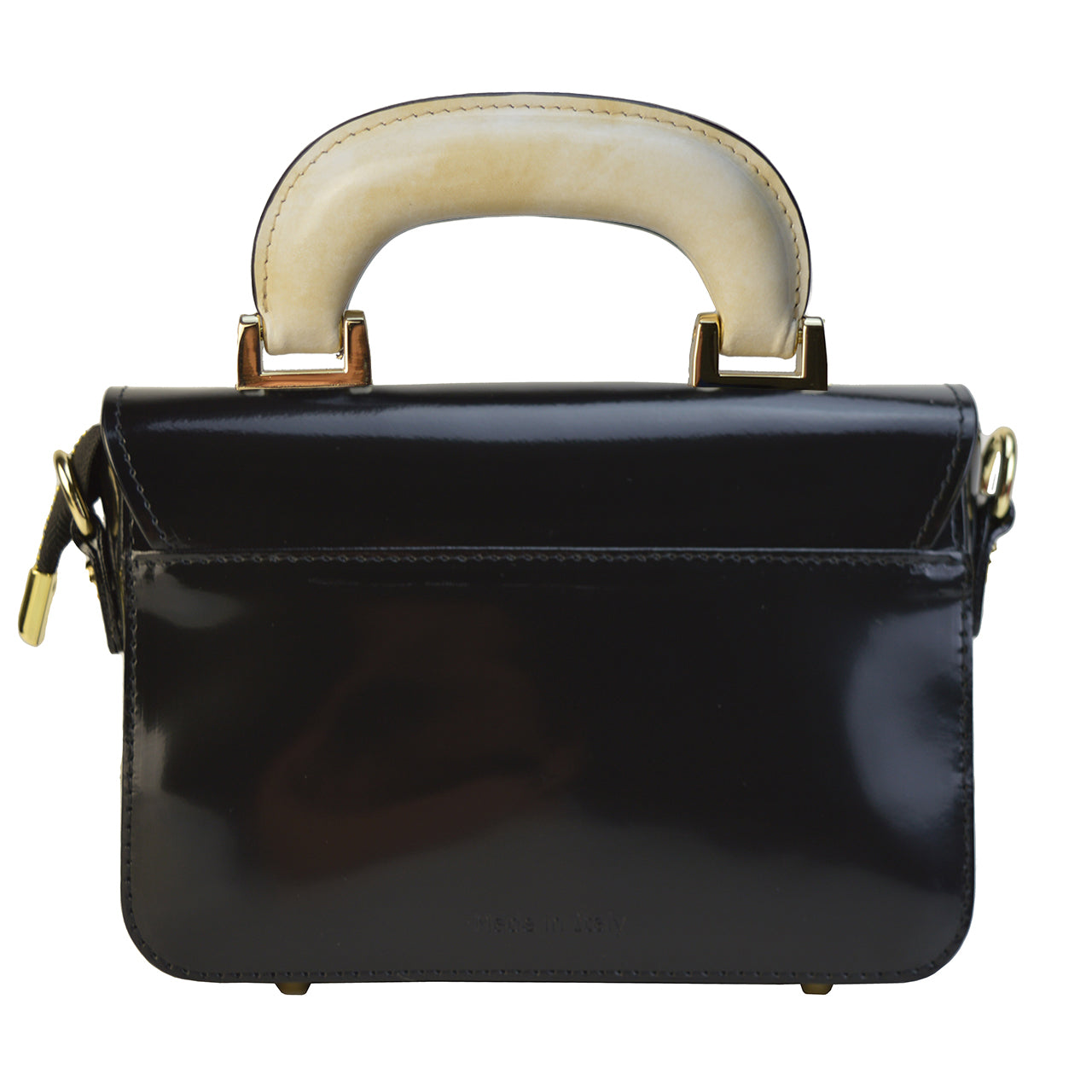 Pratesi Pianola R534 Cross Body Bag in genuine leather - Brunelleschi Black