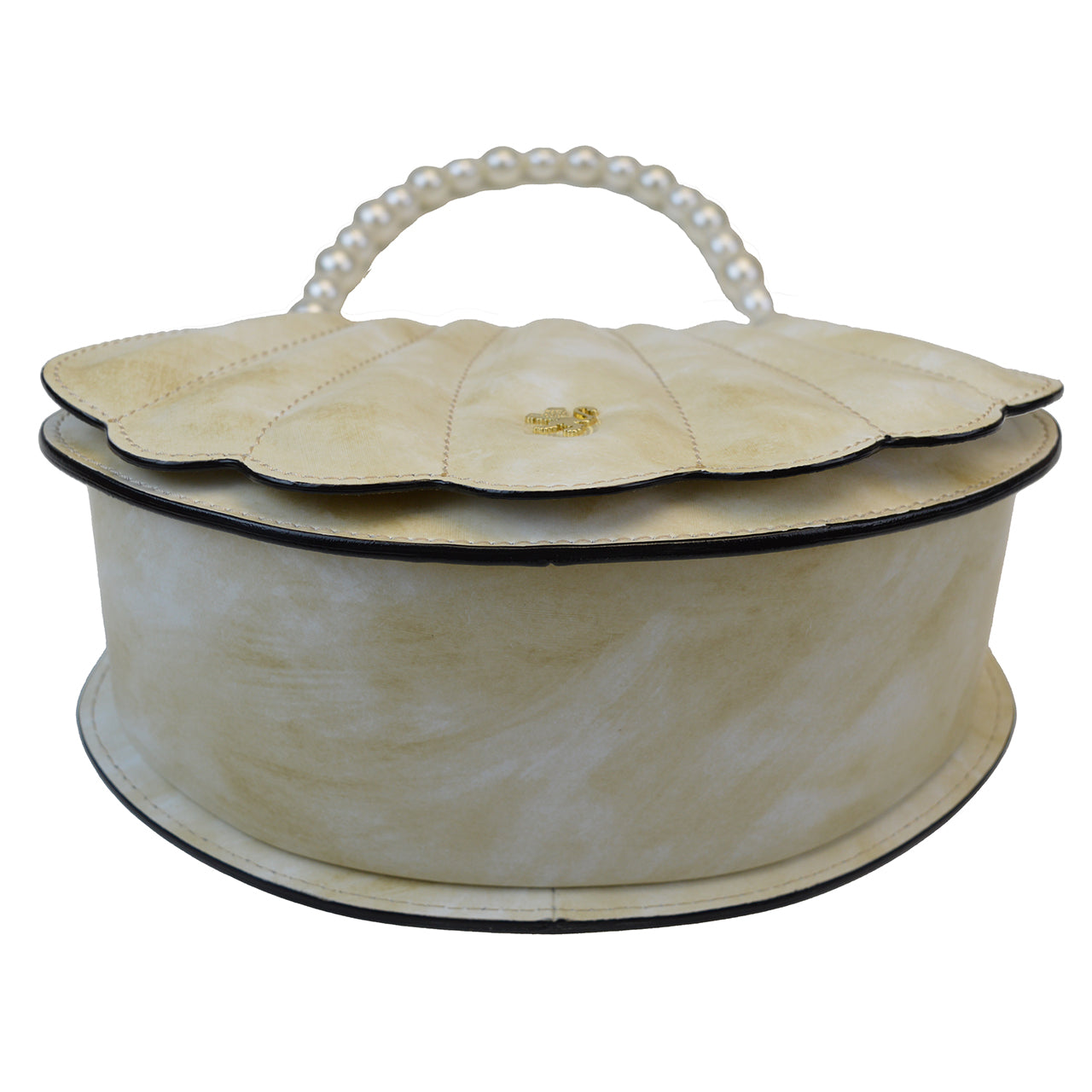 Pratesi Shell R322 Crossbody bag in Radica Genuine Leather - Radica Mustard - LQE2