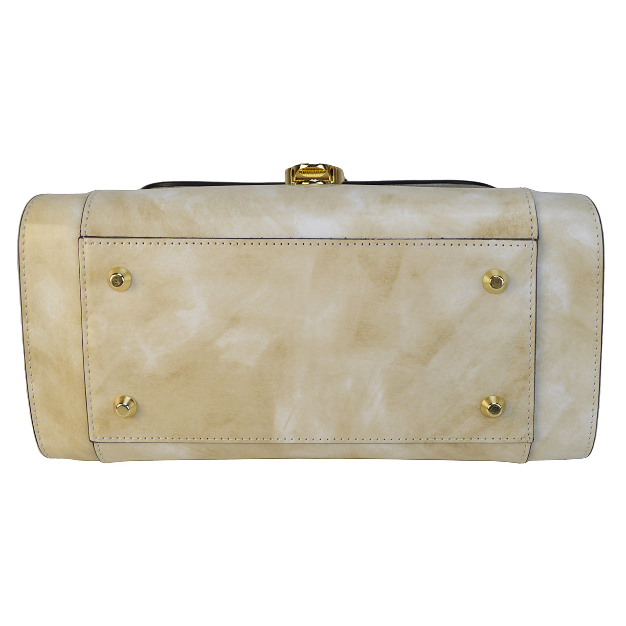 Pratesi Caiano 女性用ハンドバッグ (イタリア製ブルネレスキ本革) - フクシア