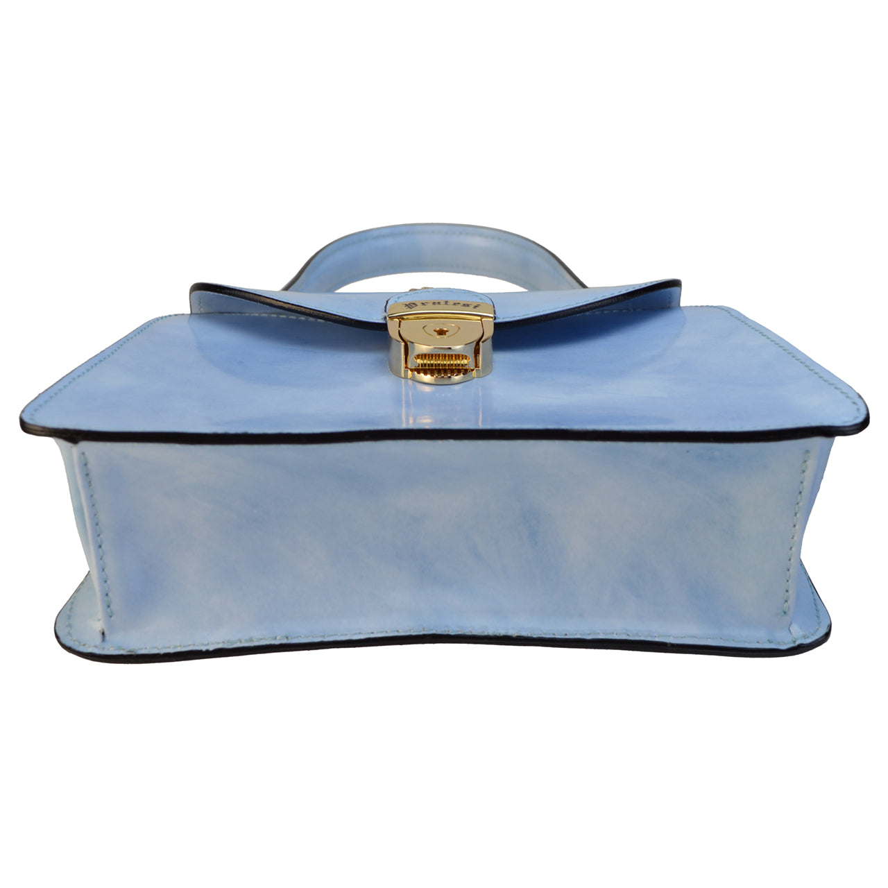 Pratesi Veneziano R285/M Lady Bag in genuine leather - Brunelleschi Sky Blue
