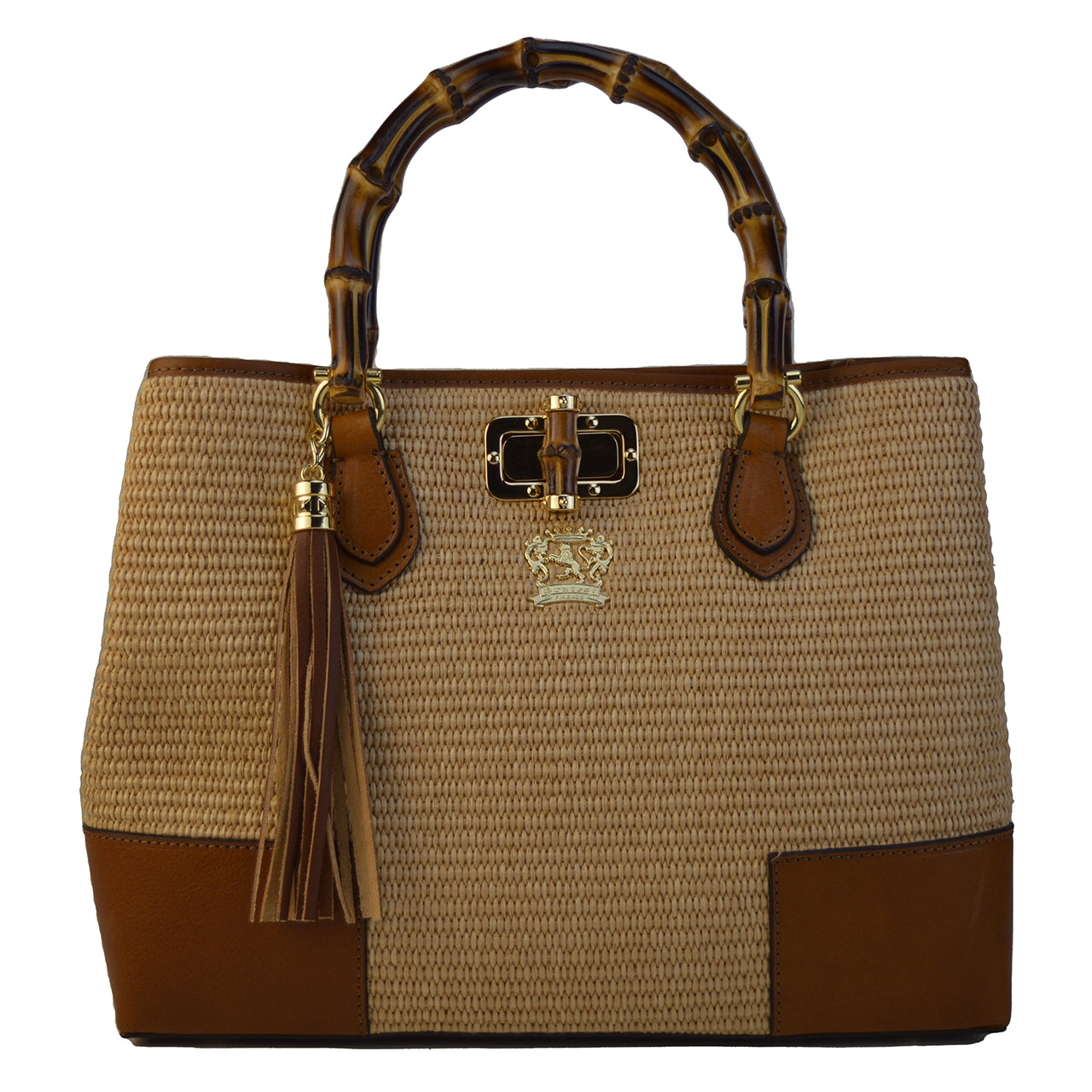 Sarteano Shoulder Bag Straw Hnd S291/PCE