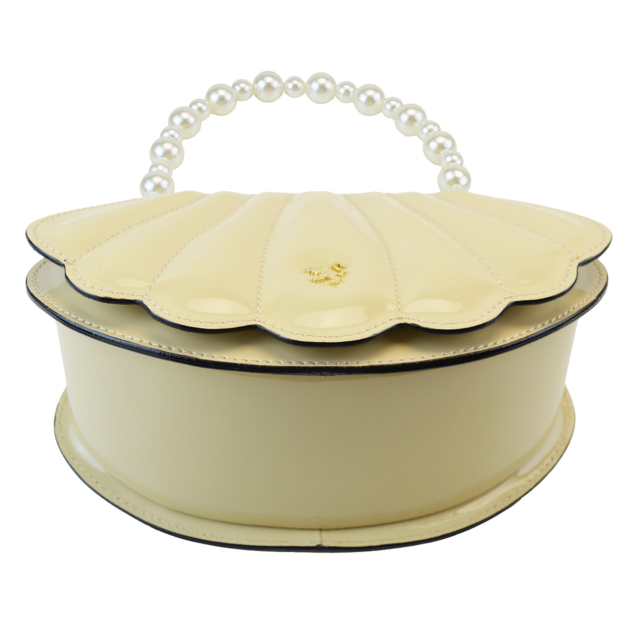 Pratesi Shell V322 bag in patent calfskin - patent White - LQE2