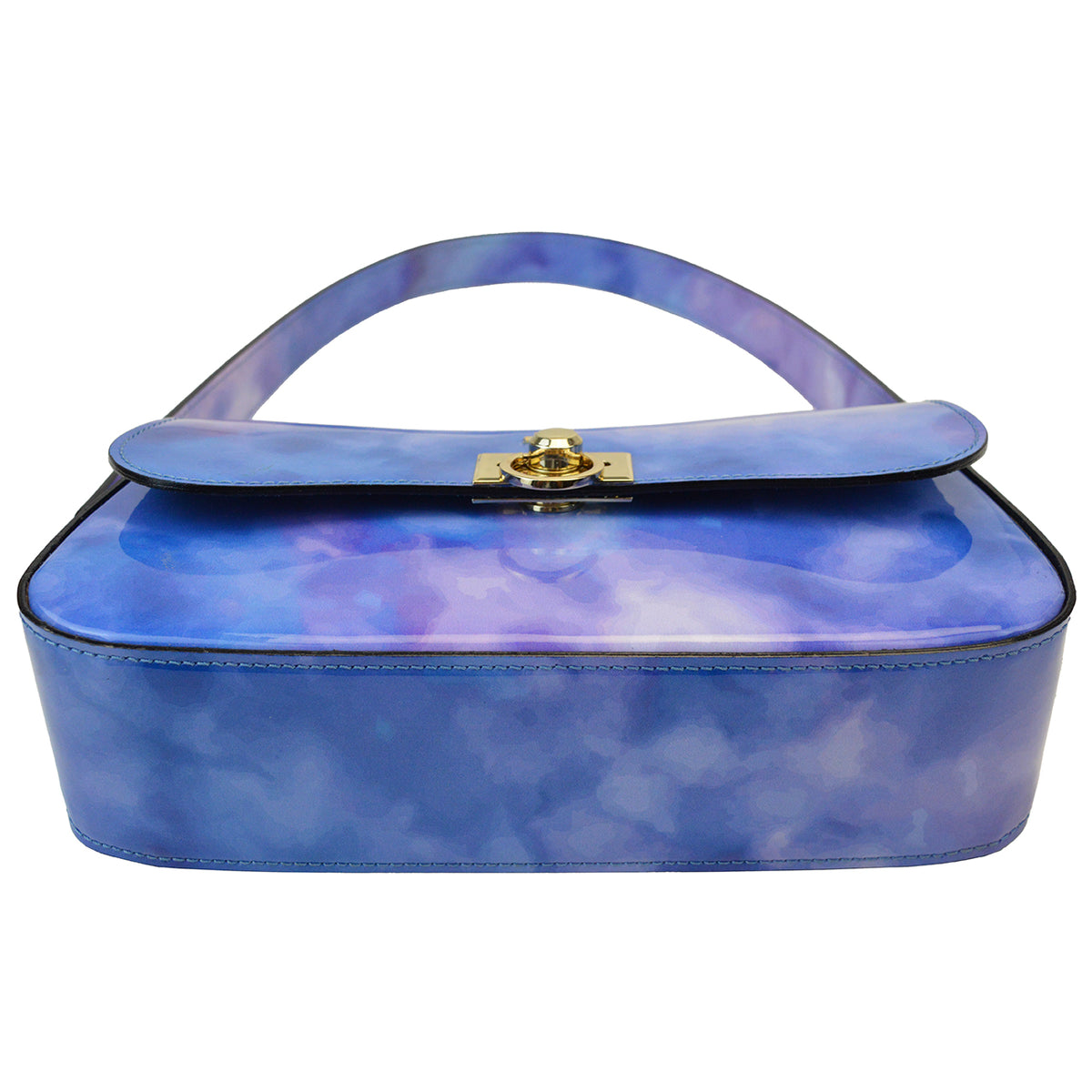 Pratesi Castellina V368/CH bag in Fusion patent calfskin - Fusion Patent sky blue - cgpt2