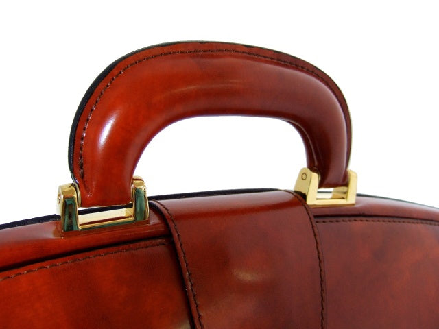 Pratesi Brunelleschi Briefcase in genuine Italian leather - Brunnelleschi Brown