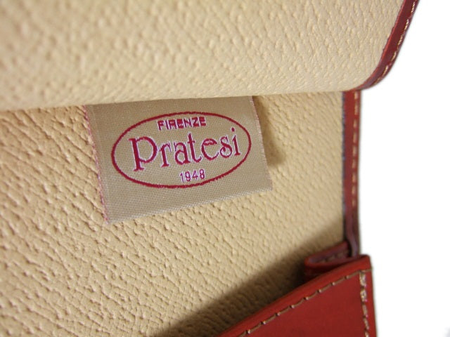 Porta-notas Pratesi Andrea del Sarto em couro genuíno italiano