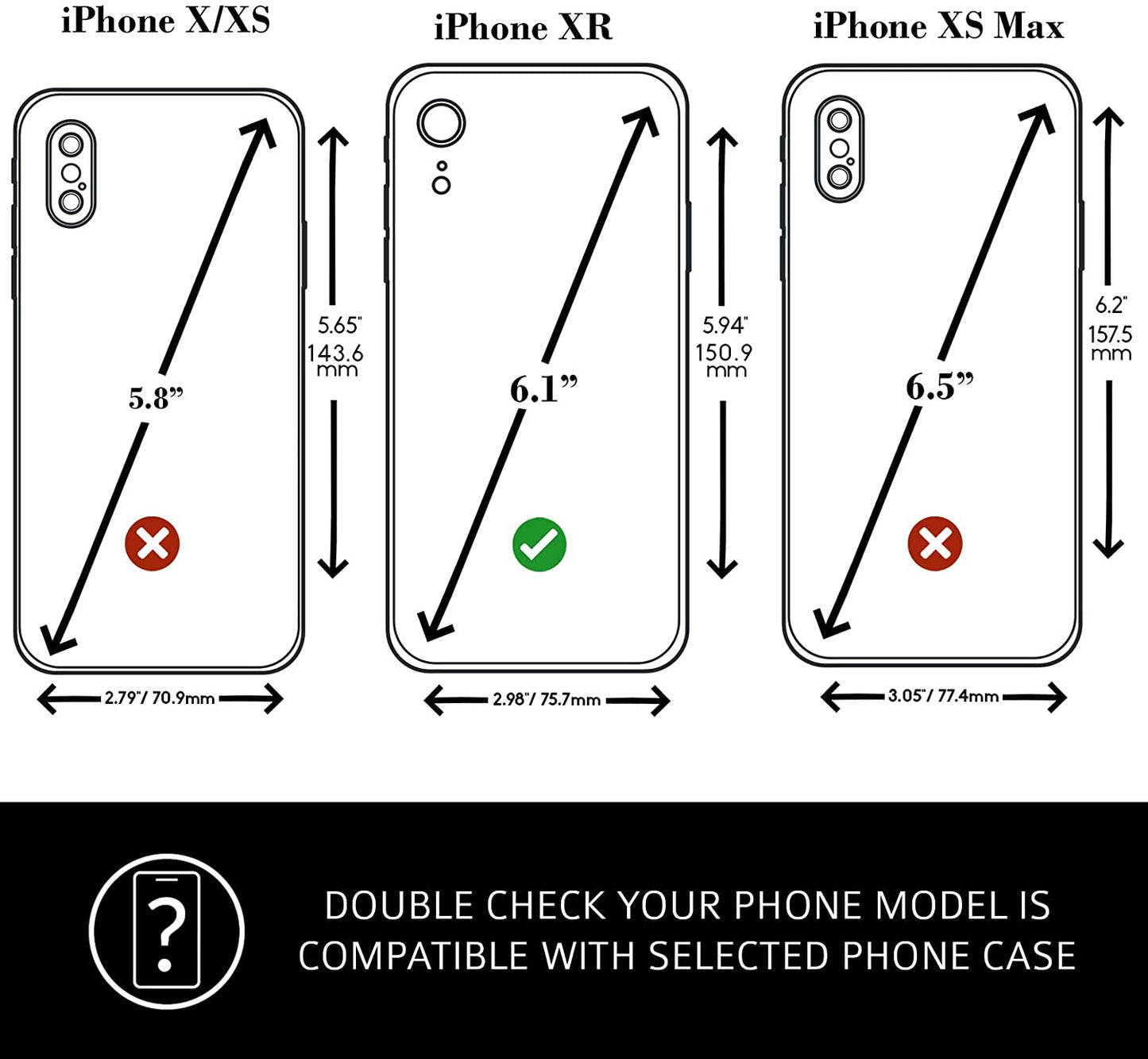 Coque Pratesi pour iPhone XR B077 Taille parfaite