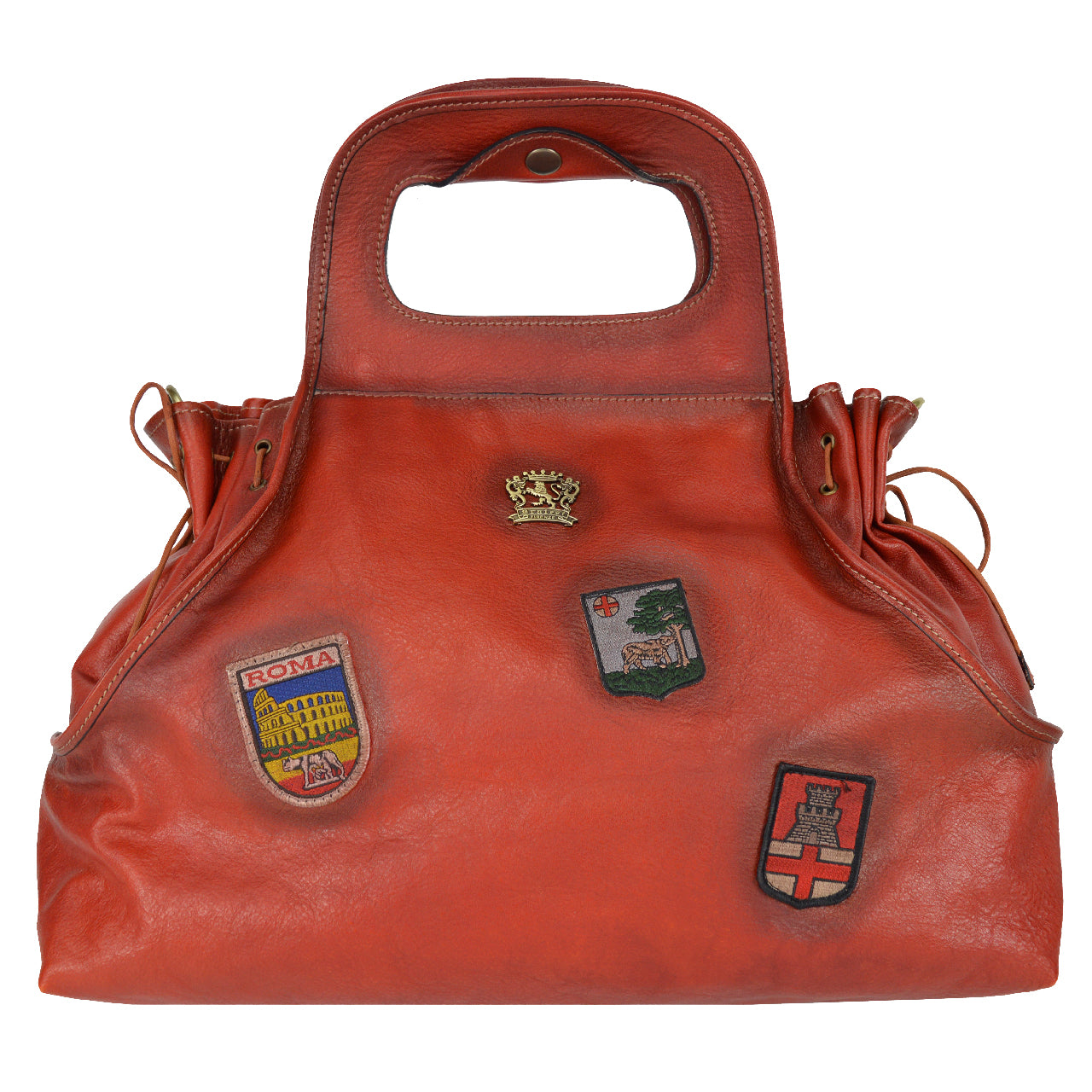 Pratesi Handbag Gaiole in genuine Italian leather - Vegetable