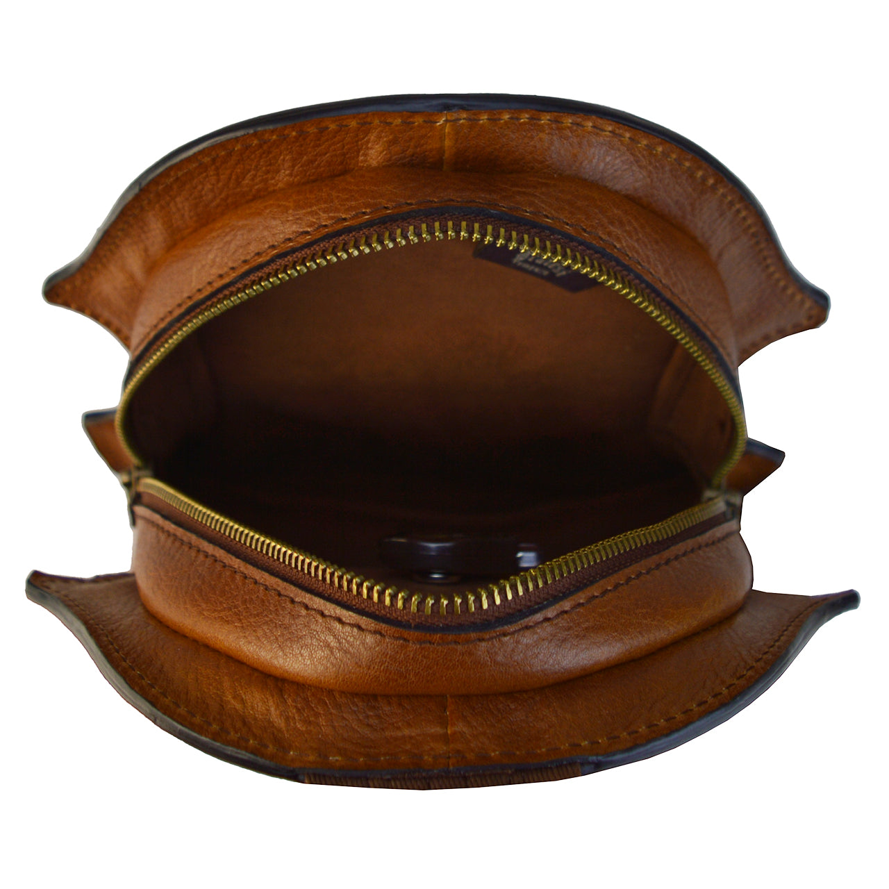 Mochila Pratesi Violino em couro italiano genuíno B210 - Couro italiano curtido vegetal marrom