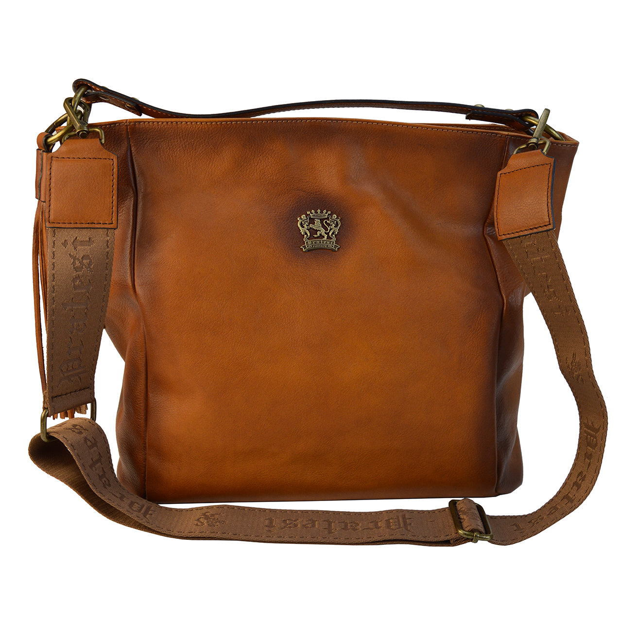 프라테시 포피 B352 숄더백 (이탈리아산 천연 가죽) - 포피 B352 브라운