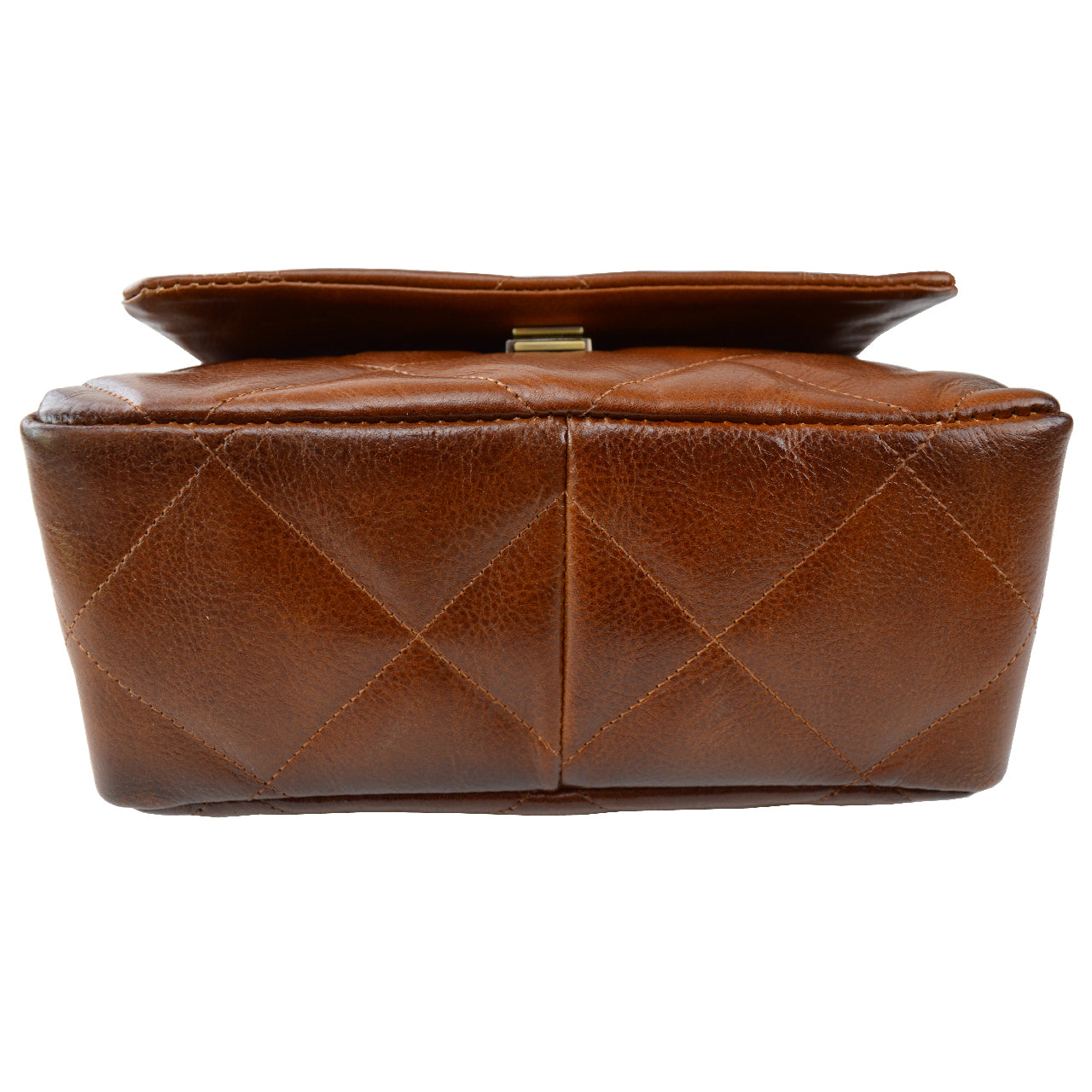 Pratesi Torrita di Siena Ladybag B448 - Vegetable Tanned Italian Leather Cognac
