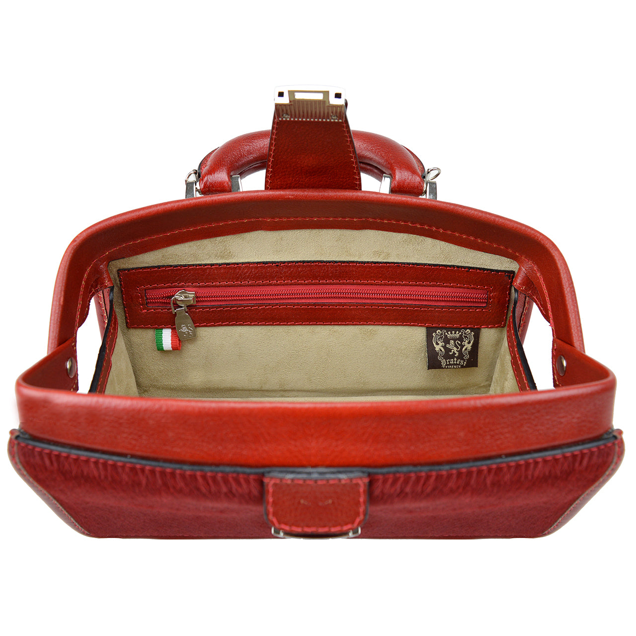 Sac à main Pratesi Lady Brunelleschi Cavallino en cuir véritable