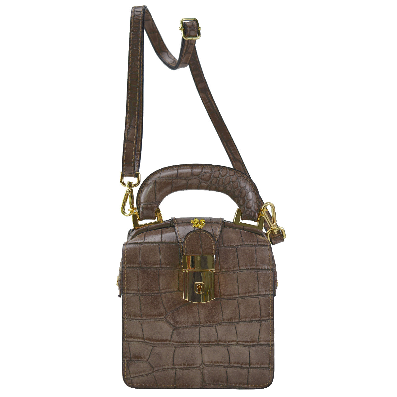 Pratesi Brunelleschi Sac à main en véritable cuir italien - Brunelleschi Cherry
