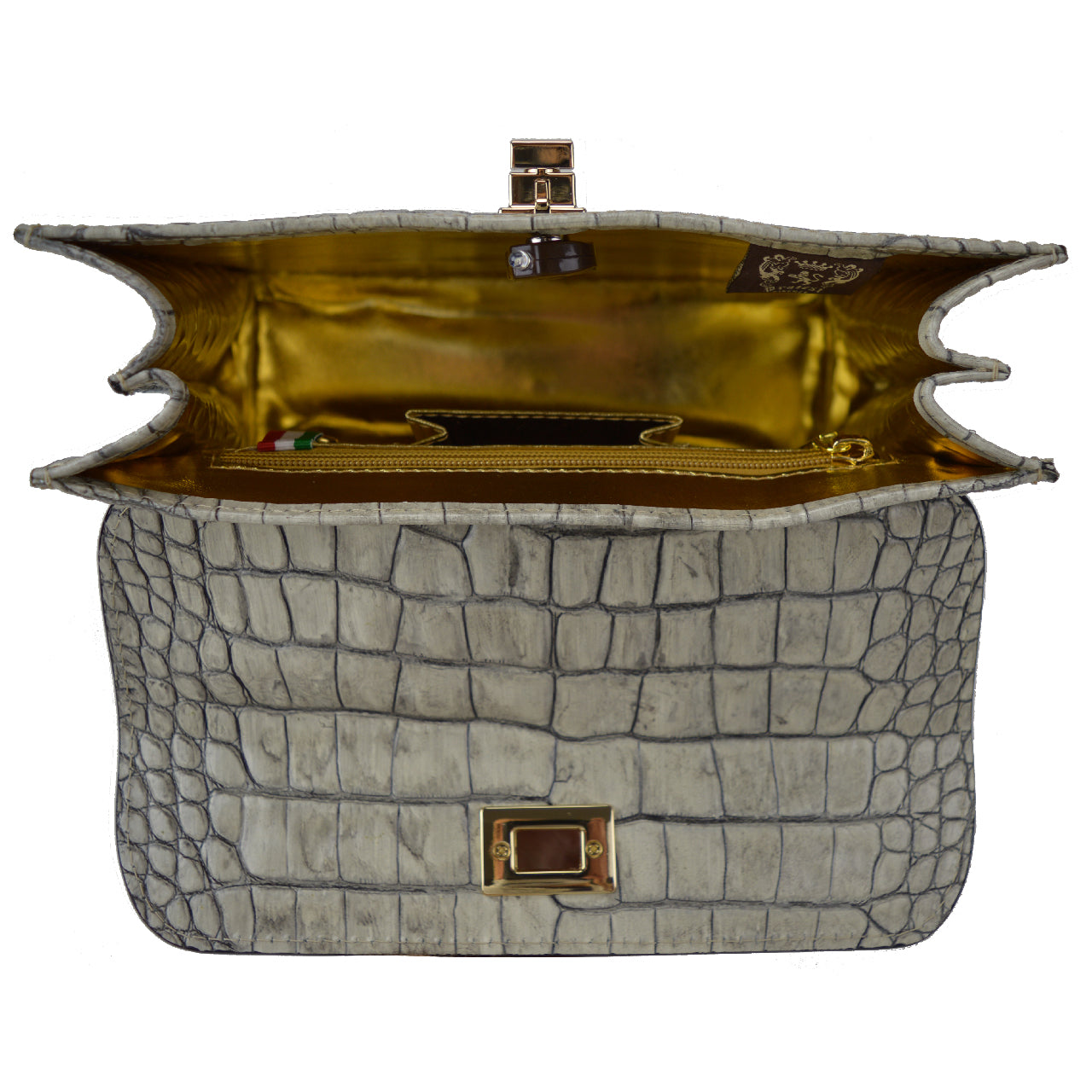 Pratesi Lucignano Sac à main en véritable cuir italien