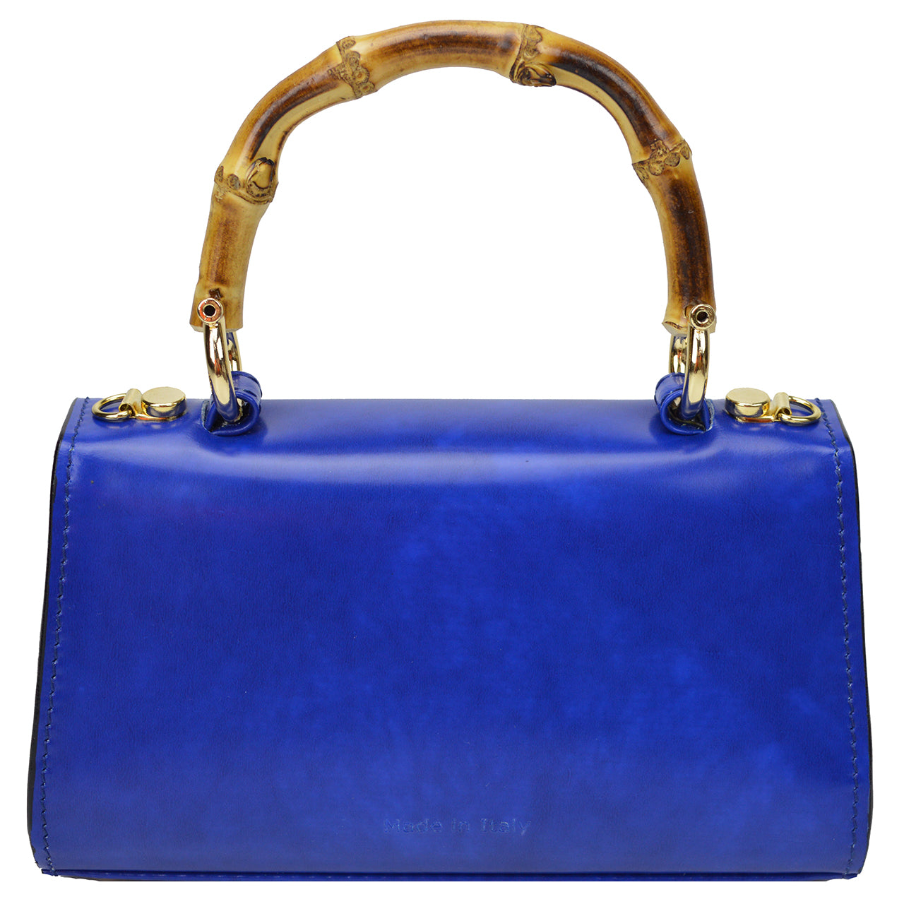 Sac à main Pratesi Castalia en cuir italien véritable - Brunelleschi Leather Violet