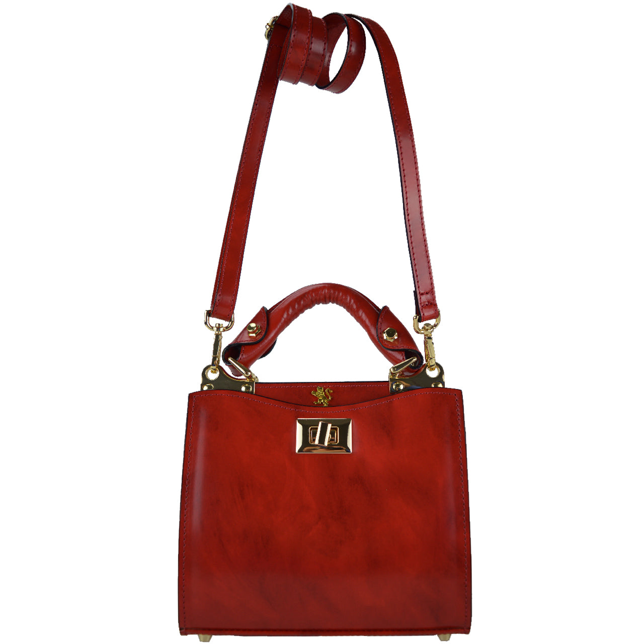 Pratesi Anna Maria Luisa de' Medici Small Lady Bag en véritable cuir italien - Cuir Brunelleschi Noir