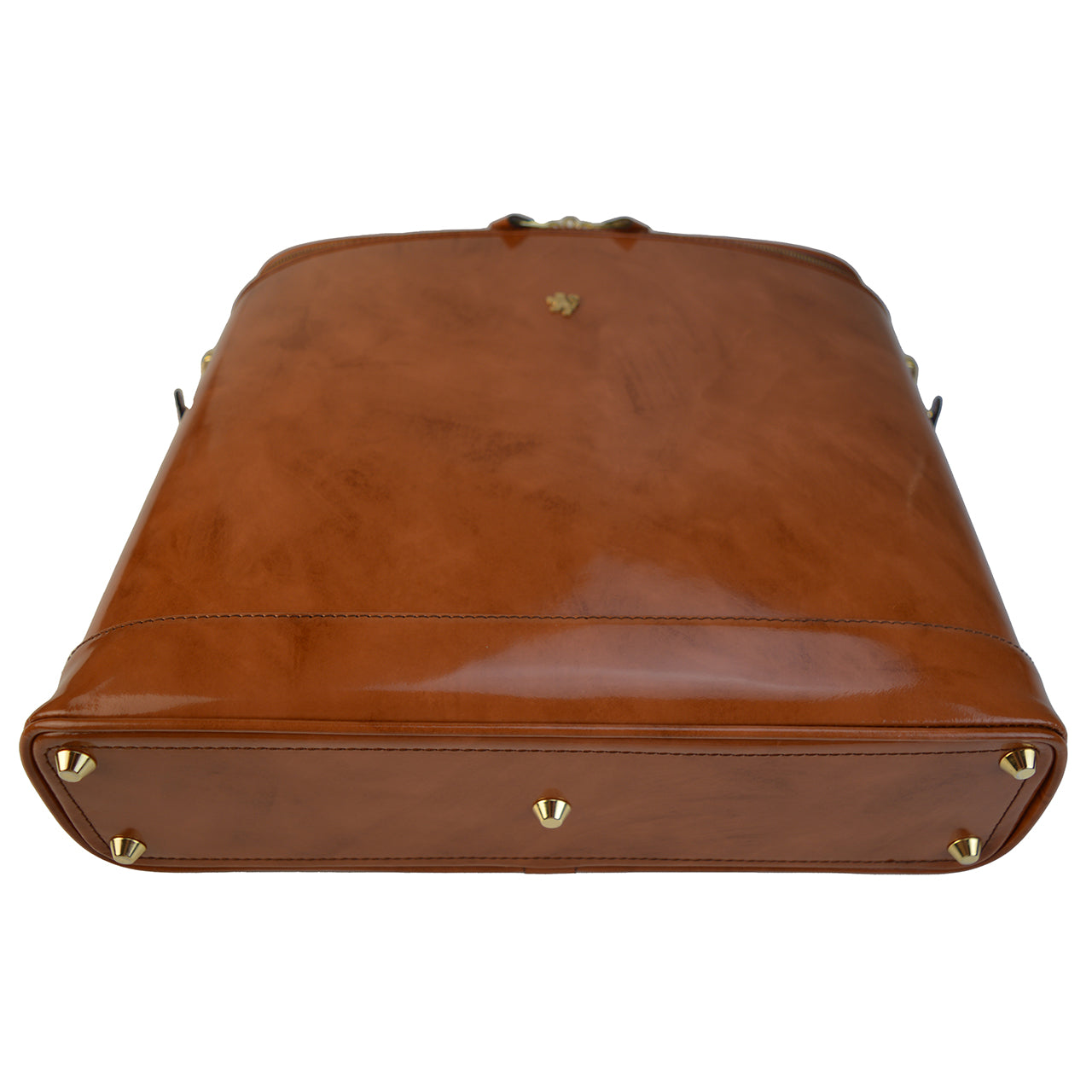 Pratesi Raffaello Laptop Bag 15 en véritable cuir italien - Brunelleschi Leather Chianti