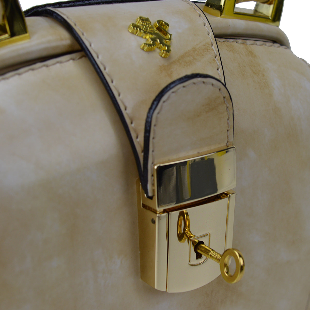 Bolsa Pratesi Brunelleschi em couro italiano genuíno - Azul Brunelleschi