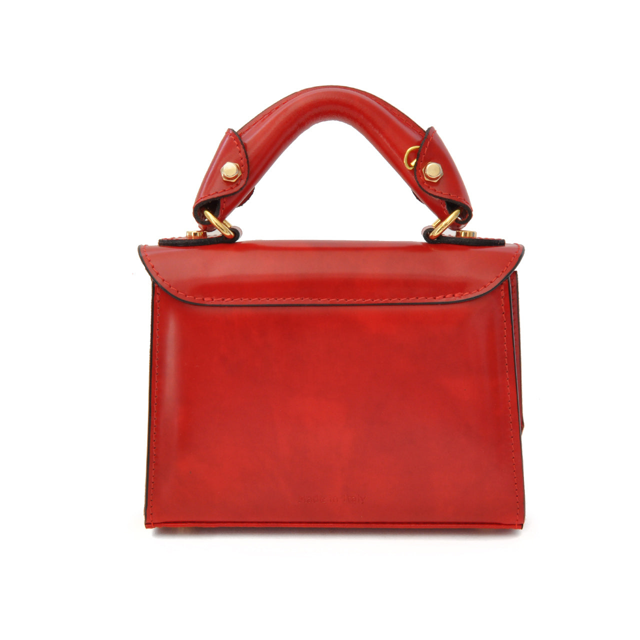 Pratesi Lucignano Petit sac à main en véritable cuir italien - Brunelleschi Leather Fucsia