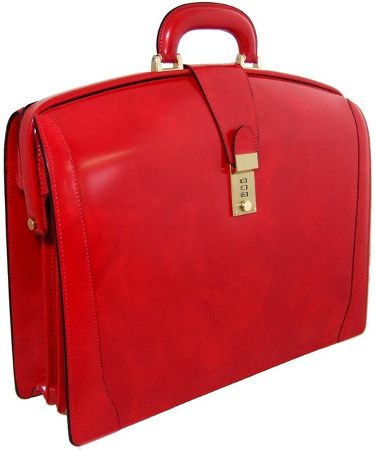 Pratesi Brunelleschi Porte-documents en cuir véritable - Brunelleschi Cherry