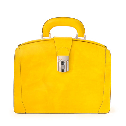 Pratesi Miss Brunelleschi Bag in genuine Italian leather - Yellow