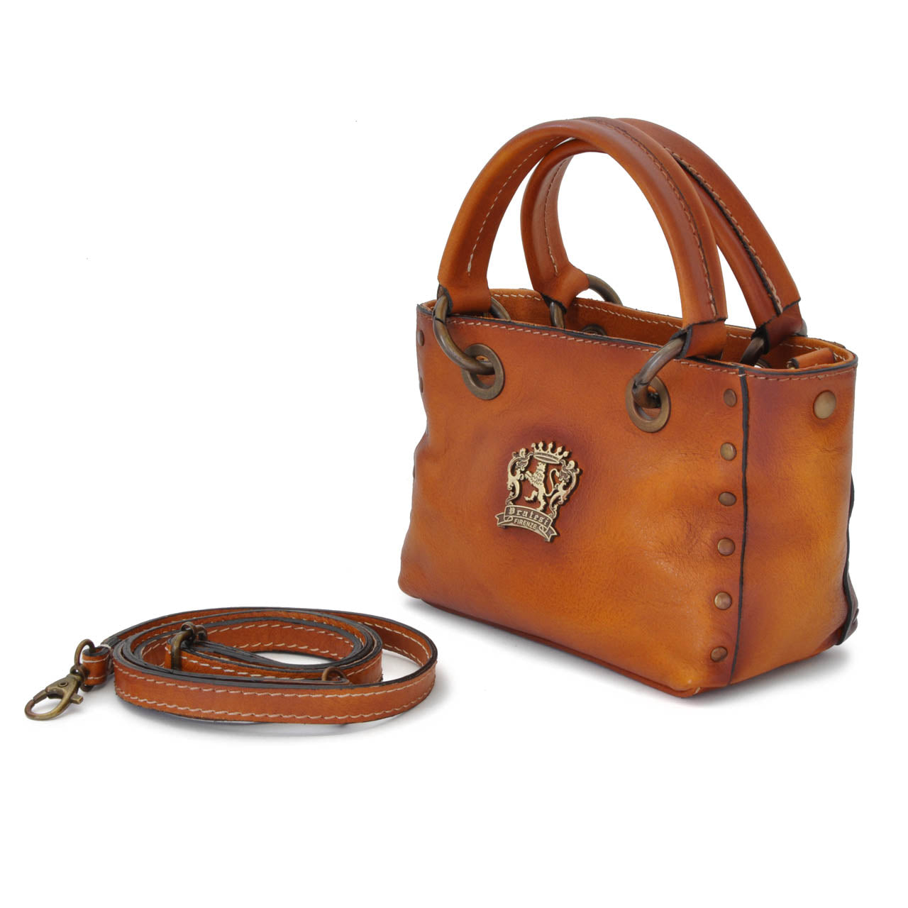 Pratesi Bagnone Lady Bag in vegetable-dyed leather - Chianti