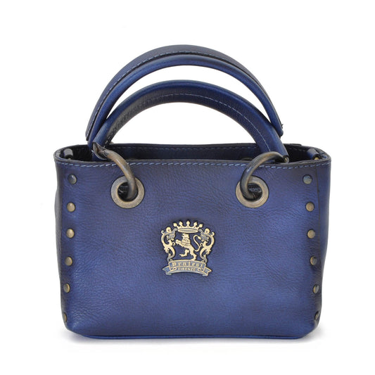 Pratesi Bagnone Lady Bag in vegetable-dyed leather - Blue