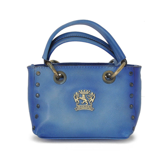 Pratesi Bagnone Lady Bag in vegetable-dyed leather - Skyblue