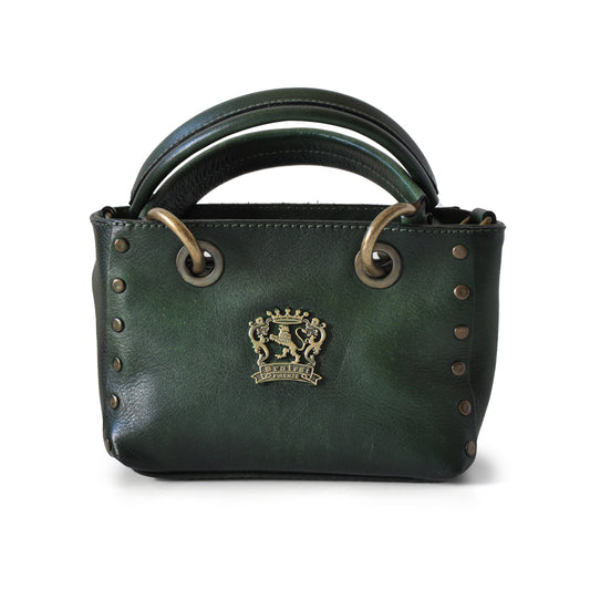 Pratesi Bagnone Lady Bag in vegetable-dyed leather - Dark Green