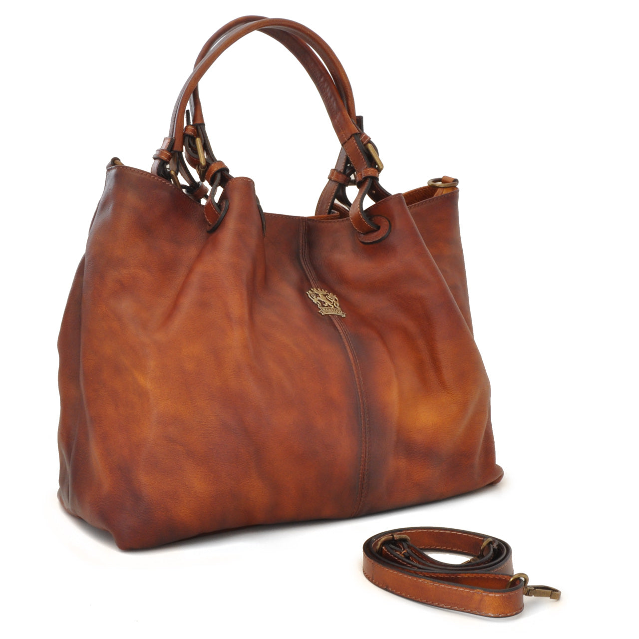 Pratesi Collodi Italian Women's Handbag in Vegetable-Dyed Leather -  Fuchsia