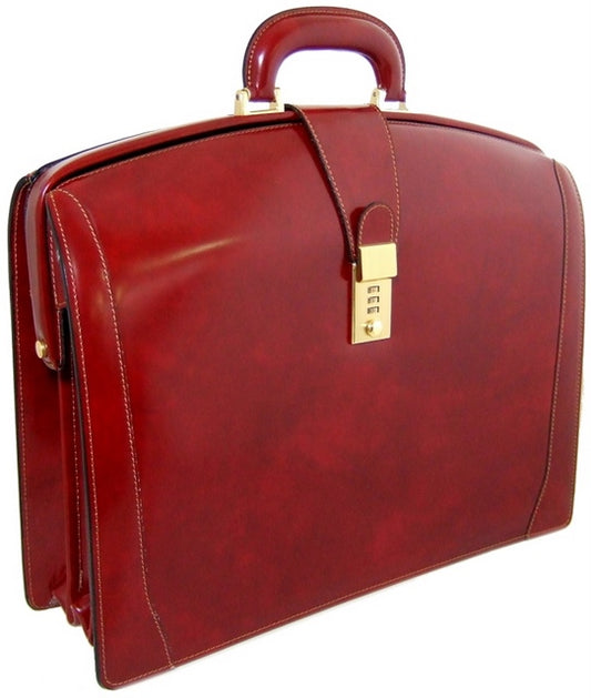 Pratesi Brunelleschi Briefcase in cow leather - Radica Chianti